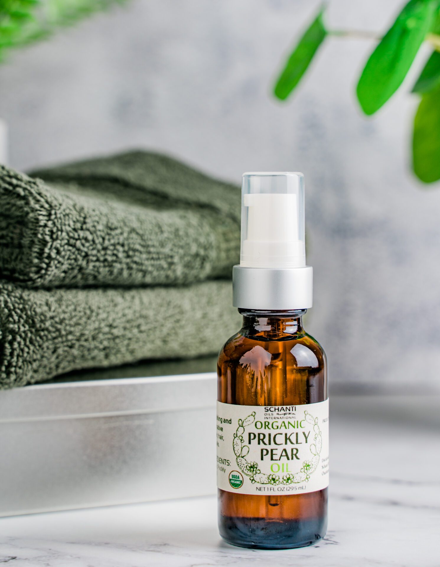 Organic Pickly Pear Towel + Plants